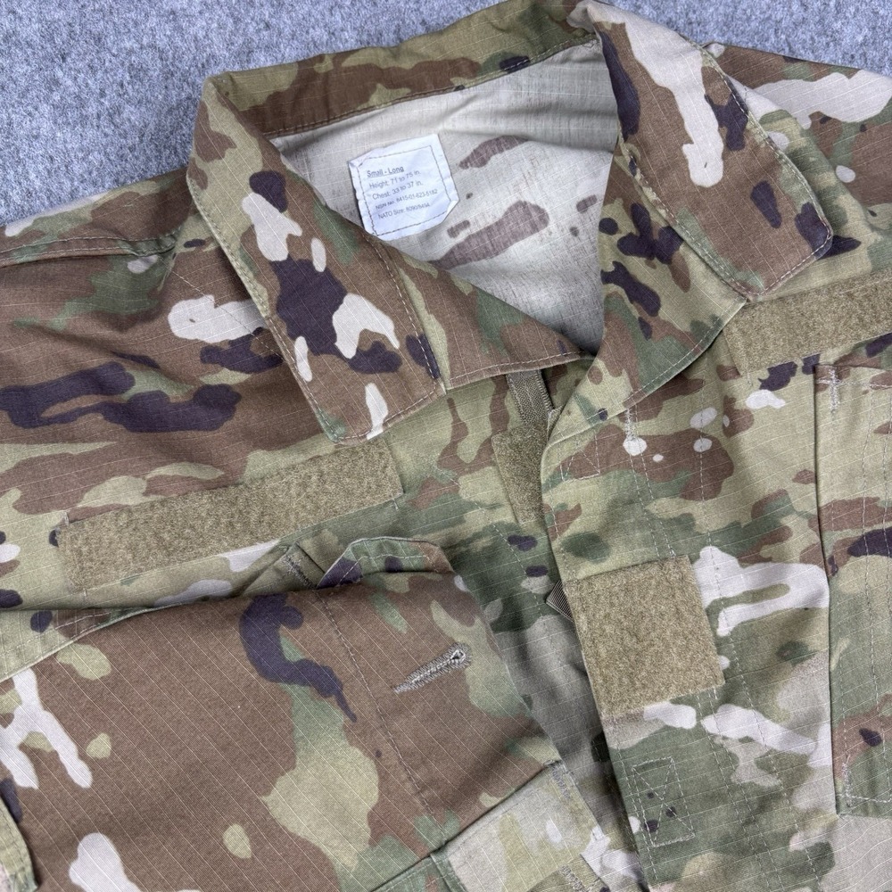 US Army OCP Multicam Combat Coat Jacket Small Long Military Uniform Top Camo